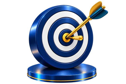 Financial accuracy target icon